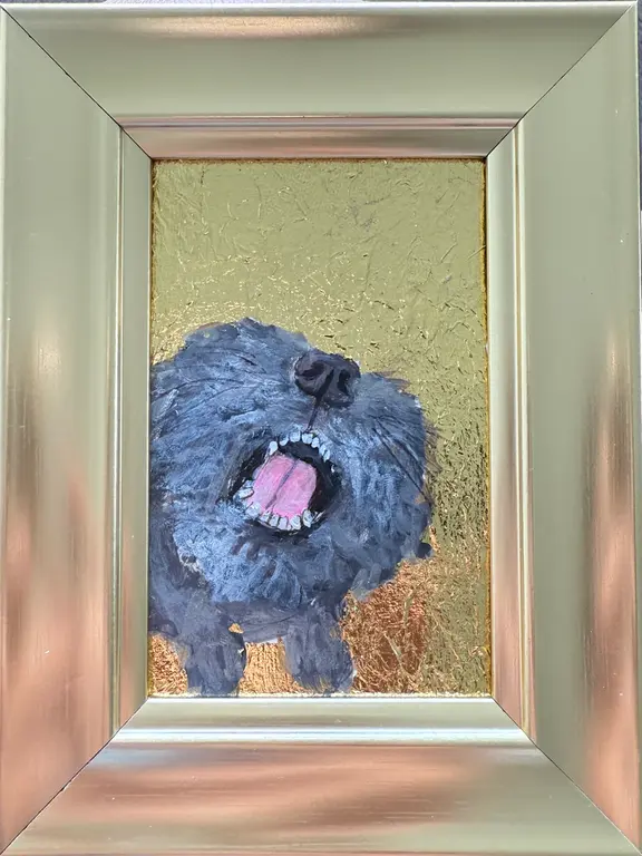 Image for Feed me, dog painting