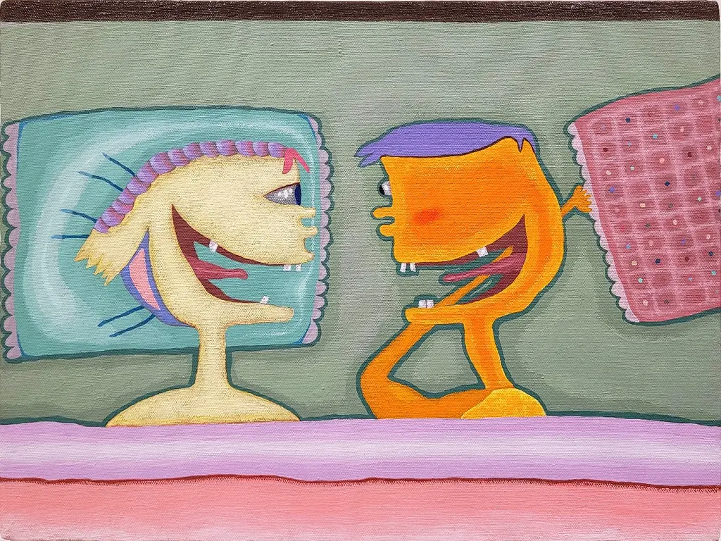 Image for Pillow Talk (Yellow and Orange Couple) (2023_2)