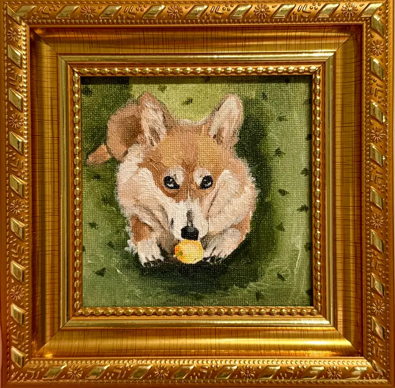 Image for Corgi with apple