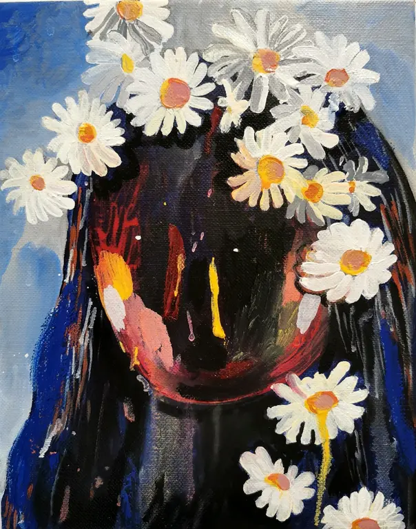 Image for Girl with flowers