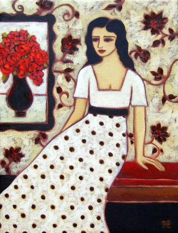 Image for Woman with Red Rose Bouquet