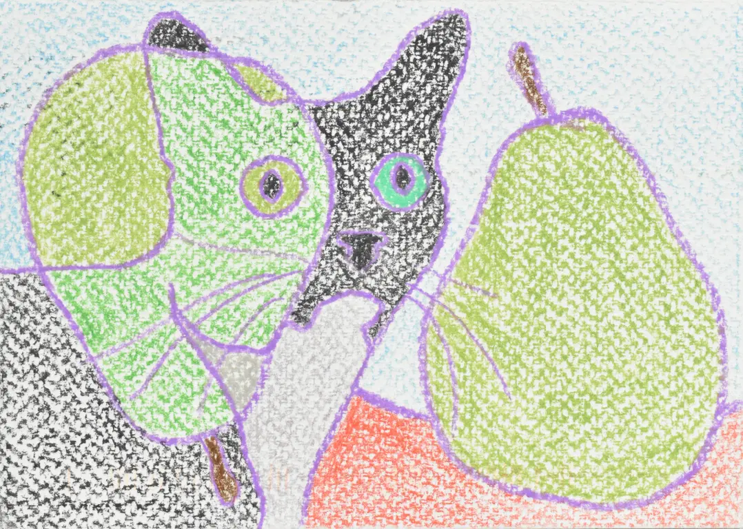 Image for Cat Looking at Pears