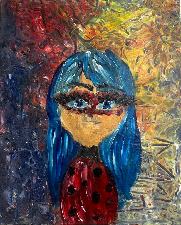 Image for Miraculous Ladybug Theme acrylic painting