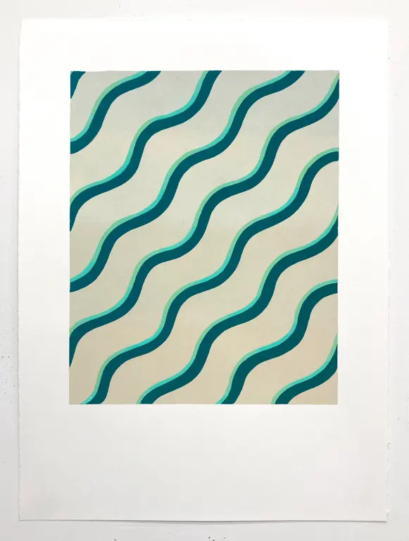 Image for Untitled (teal waves)