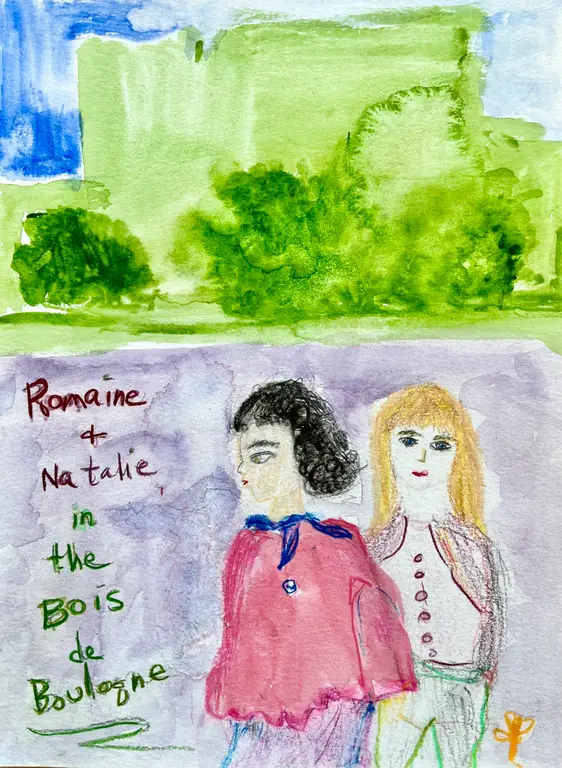 Image for Romaine and Natalie in the bois de Boulogne