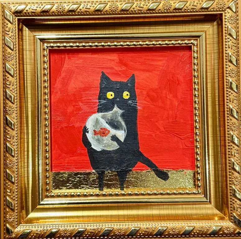 Image for Black Cat with Fish tank