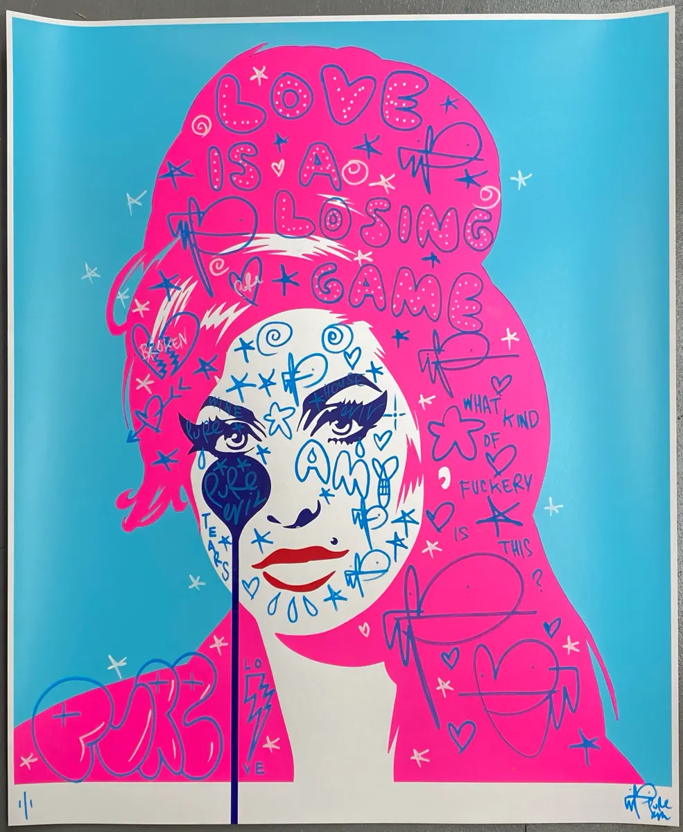 Picture of Amy Winehouse HANDFINISHED - love is a losing game