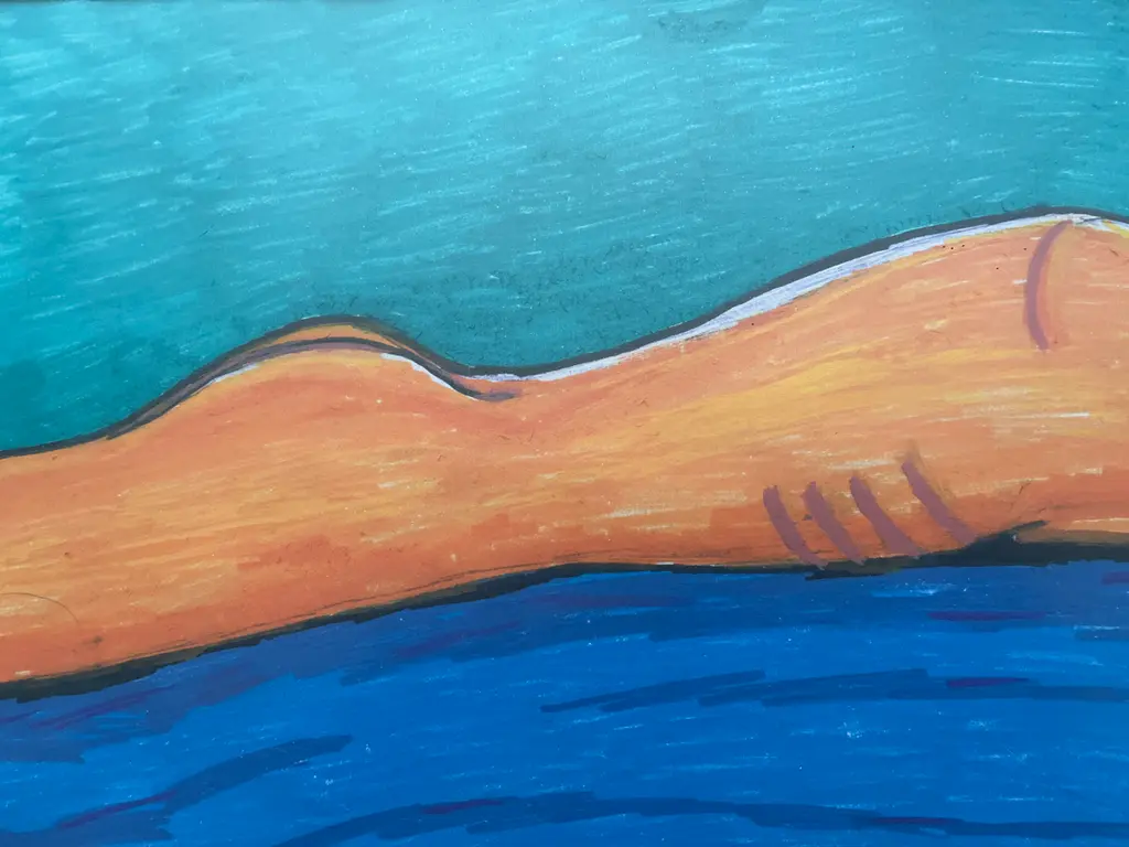 Image for Nude on her belly