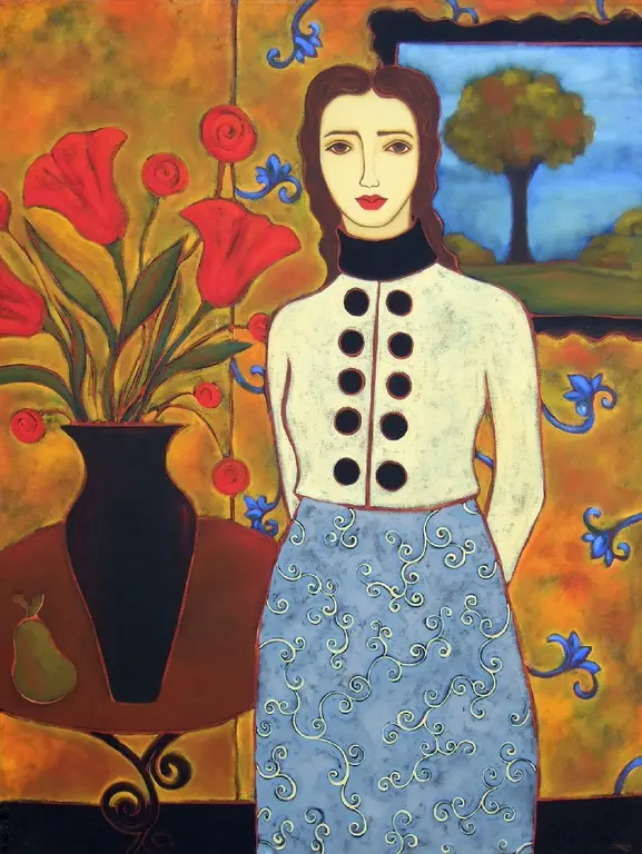 Image for Woman with Tulips