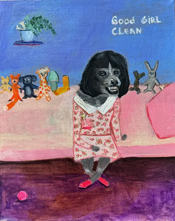 Image for Dog portrait girrrl