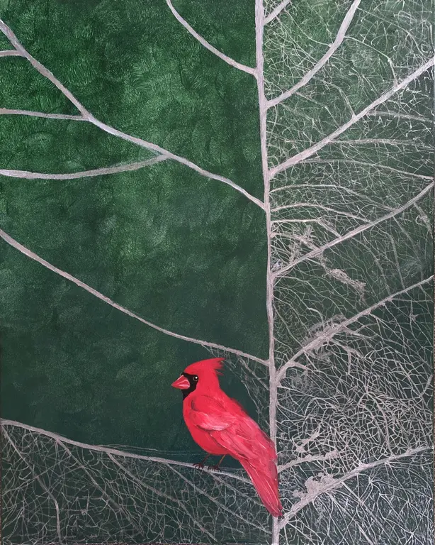 Image for Heart of nature ( red cardinal ,angry birds)