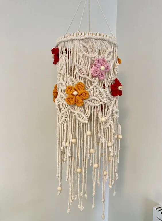 Image for Macrame Flower Mobile