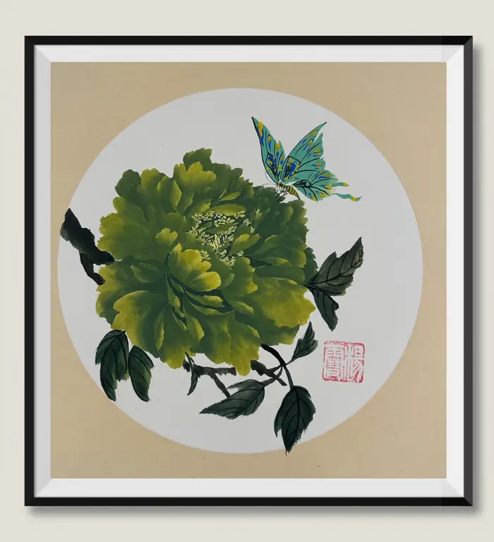 Image for Peony and butterfly