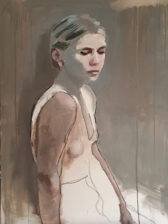 Image for Woman in unpainted Dress