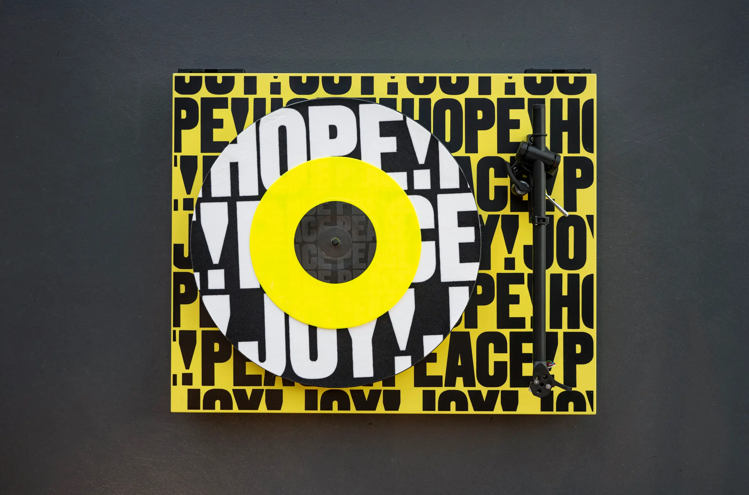 Picture of Anthony Burrill Rega Planar 1 Turntable | Yellow