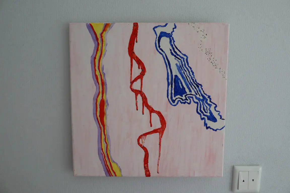 Image for Light colours acrylic Canva paint