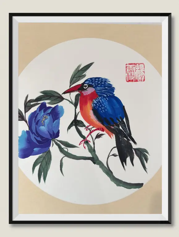 Image for Peony and bird