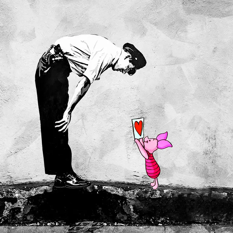 Image for Banksy, hello Porcinet!!!