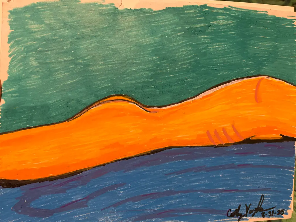 Image for Nude on her belly