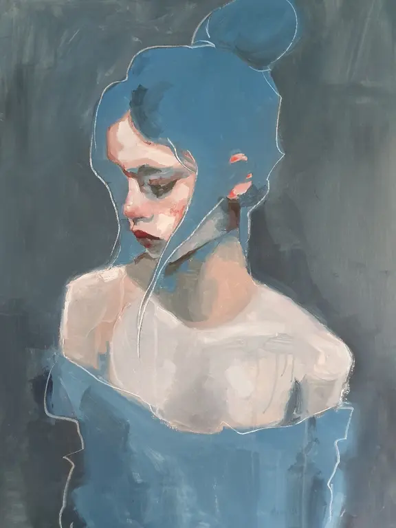 Image for Girl with blue Hair