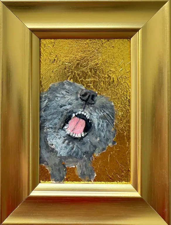 Image for Feed me, dog painting