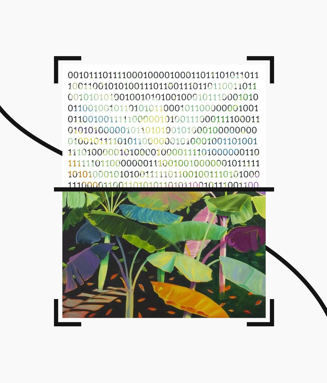 Artwork being fingerprinted